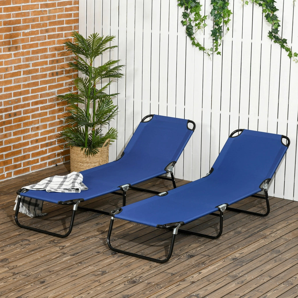 Set Lettini Sole Pieghevoli 2 Pezzi ¨C zephmum ¨C Grigio