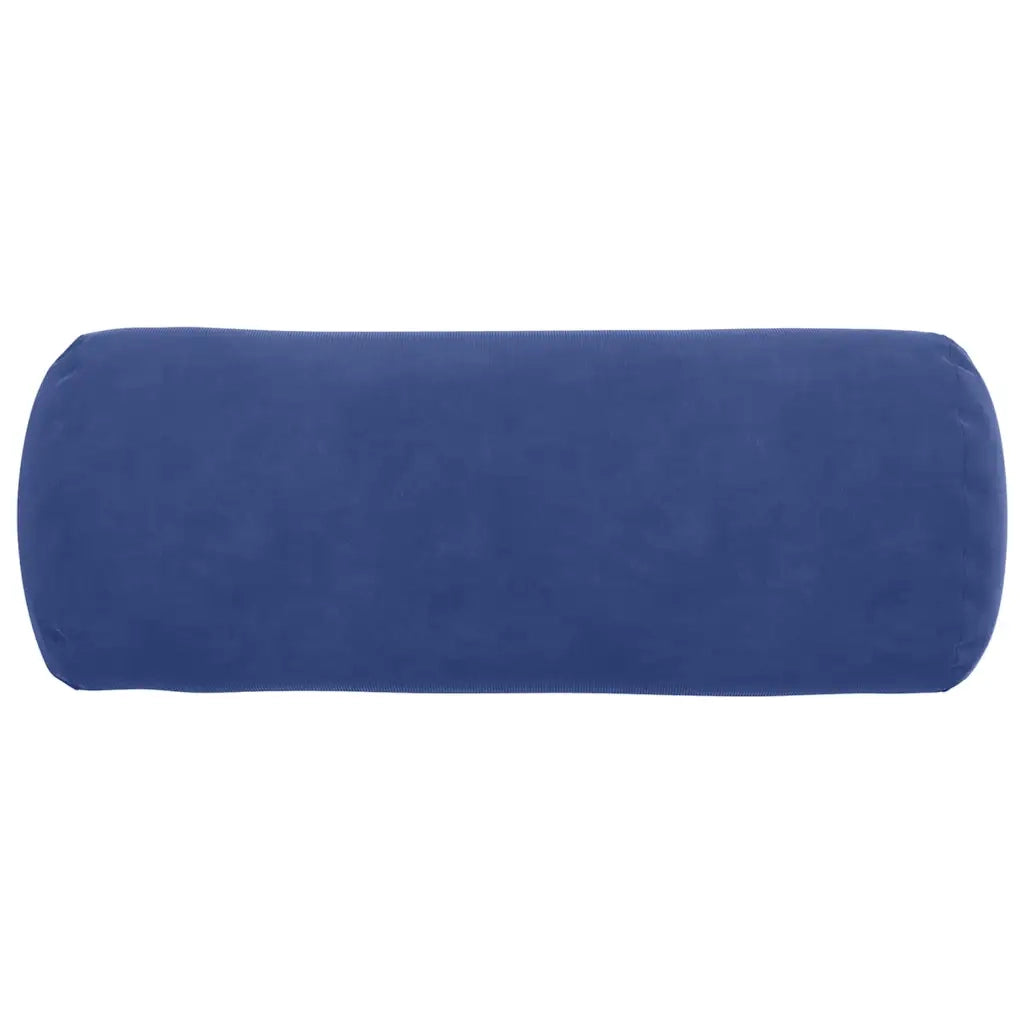 Cuscini a rullo 2 pcs Blu Polizia Ø 15 x 40 cm Tessuto in Cords