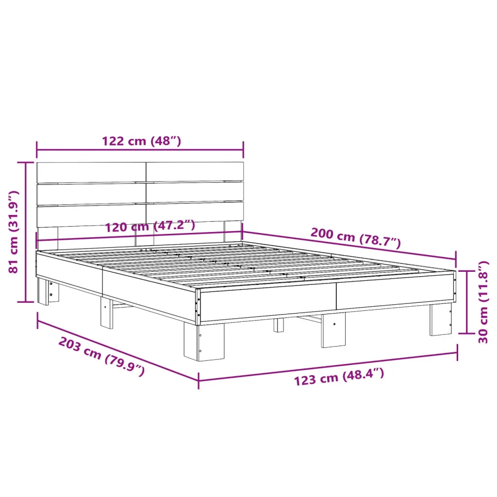 Giroletto Rovere Fumo 120x200 cm in Legno Multistrato Metallo