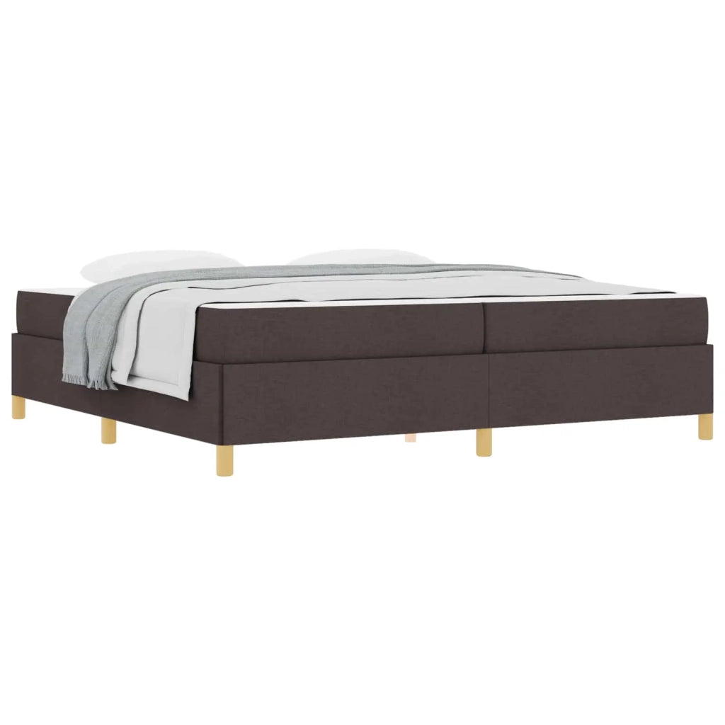 Struttura del letto Marrone Scuro 200 x 200 cm Tessuto 3398965