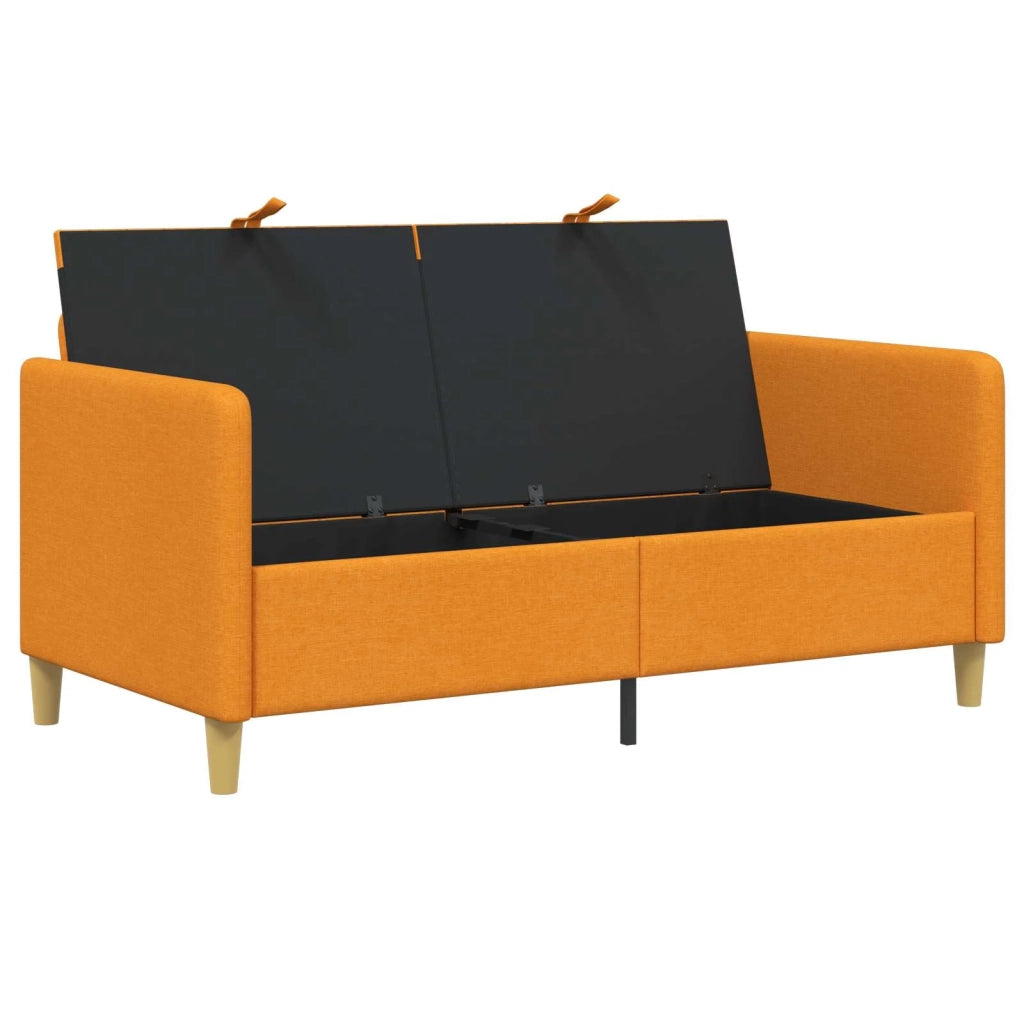 Divano con Storage Giallo Scuro 152 x 78 x 87 cm Poliestere 42036928