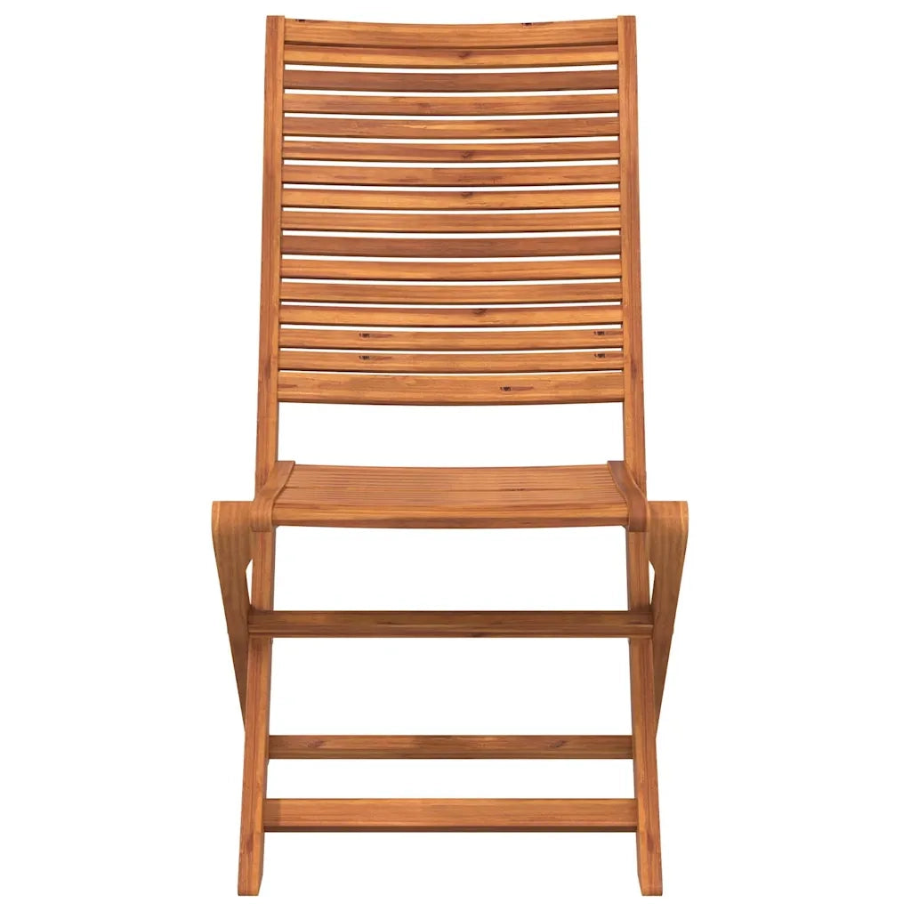 Sedie da Giardino Pieghevoli 8 pz Legno Massello di Acacia