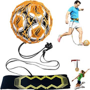 Set di Allenamento per Calcio - Materiale di Allenamento per Cervello e Controllo per Bambini e Adulti - Riem di Allenamento per Cosce - Allenatore di Volley e Rugby con Supporto Universale - Adatto per Dimensioni 3 4 5 Palle (in Gomma)