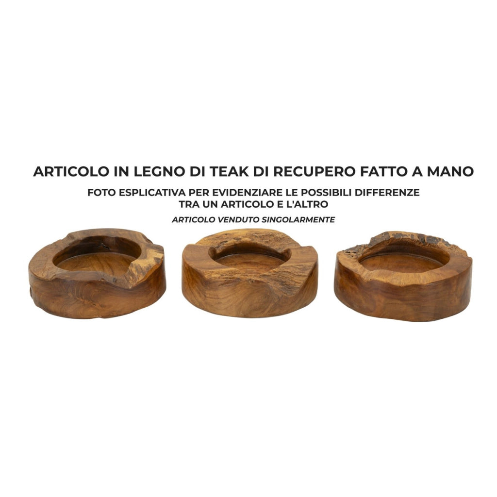 Vassoio Natura 26, Marrone, Legno, 21x21x6 cm