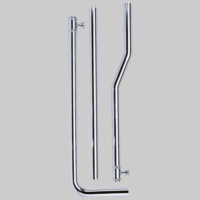 TUBO ESTERNO IN OTTONE PER CASSETTA ALTA FINITURA CROMATO  cm 180 x Ø 30     TREMOLADA