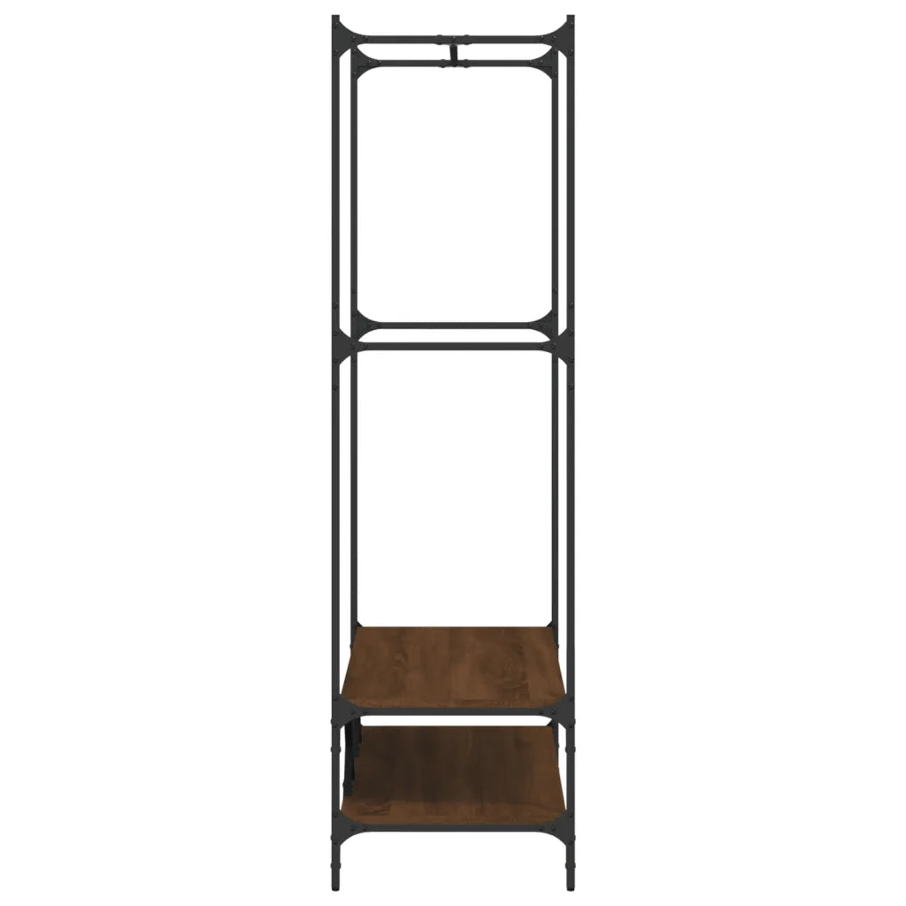 Appendiabiti con Scaffali Rovere Marrone in Legno Multistrato CFW6902876