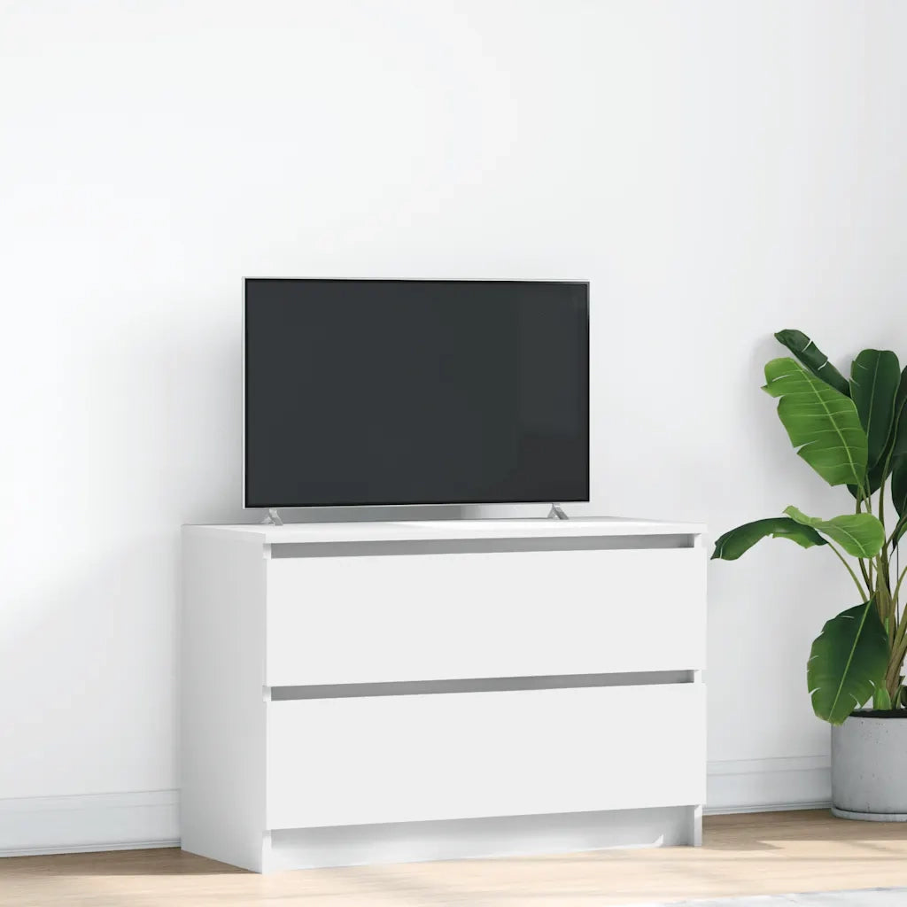 Mobile Porta TV-Mobile per TV-Credenza TV Bianco 80x35x54 cm in Legno Multistrato