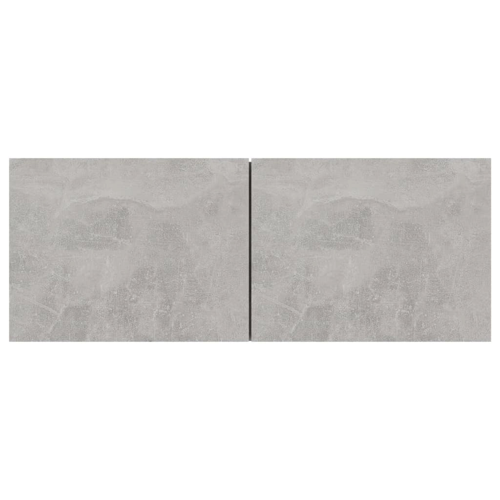 Mobile TV multimediale scaffale TV credenza mobile TV sala da pranzo soggiorno camera da letto 4 pezzi 80 x 30 x 30 cm legno ingegnerizzato grigio 02_0028718