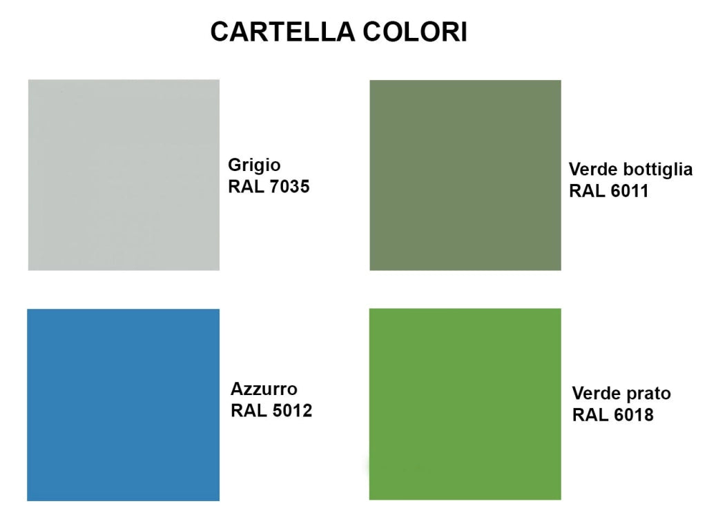 Armadio in lamiera sp. 12/10 monoblocco con 4 ripiani regolabili cm. 100x50x200h
