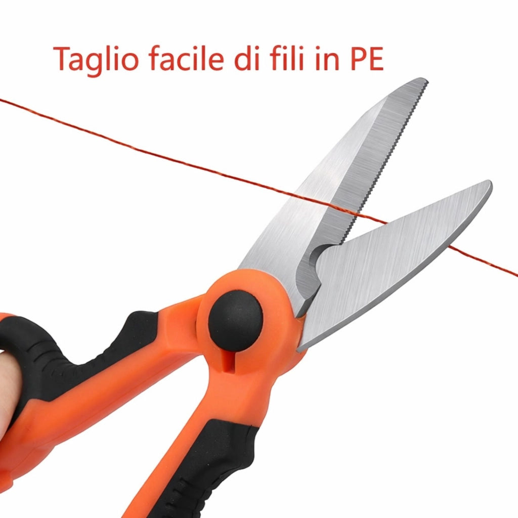 Forbice per Elettricista Acciaio Inox Lama Microdentata Antiscivolo 54913
