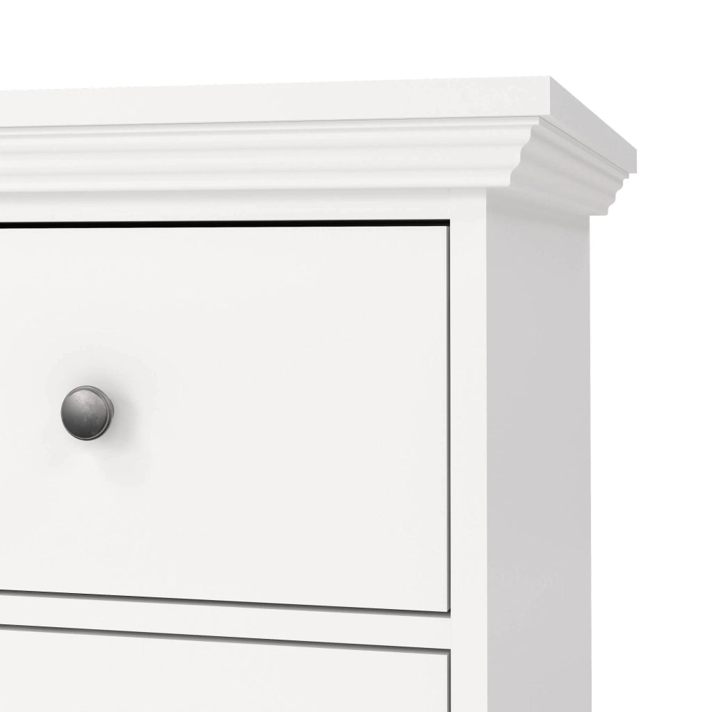 Credenza Hibaru, Buffet da soggiorno, Madia da salotto, Dispensa da cucina, 163x52 h88 cm, Bianco