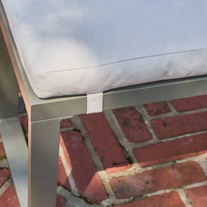 Salotto da giardino in alluminio, 9 posti, verde kaki