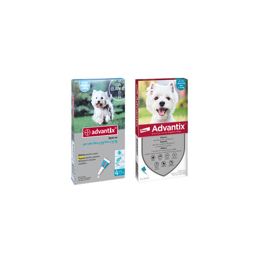 Advantix per cani 4–10 kg – 4 pipette da 1 ml – Protezione antiparassitaria