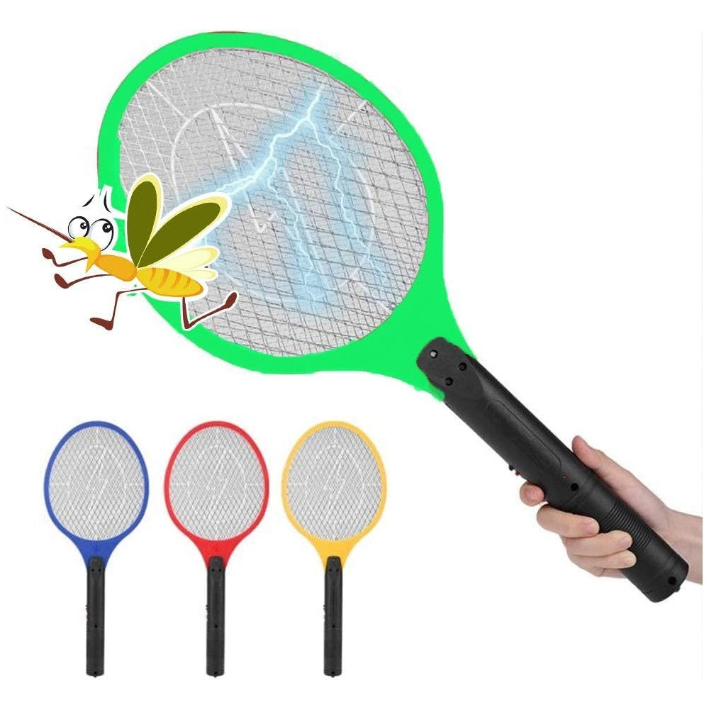 Trade Shop - Racchetta Ricaricabile Fulmina Con Luce A Led Zanzare Insetti Mosche Elettrico -