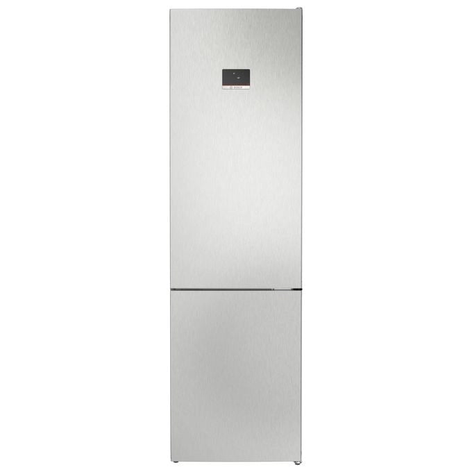 Bosch Serie 4 KGN397LDF Frigorifero combinato da libera installazione 203 x 60 cm Metal look Classe D