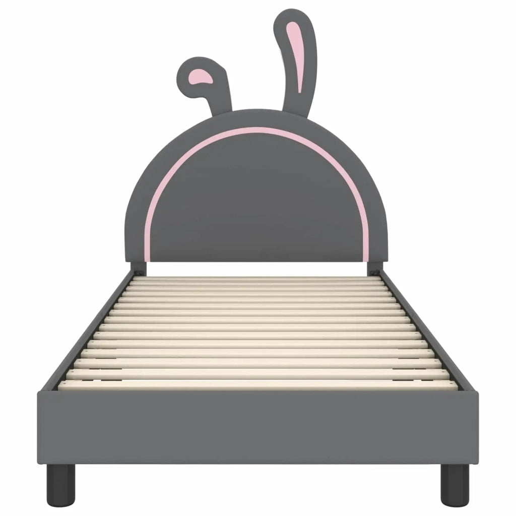 Struttura letto bambini con testata-Giroletto per bambini Grigio Chiaro 80 x 200 cm 202977