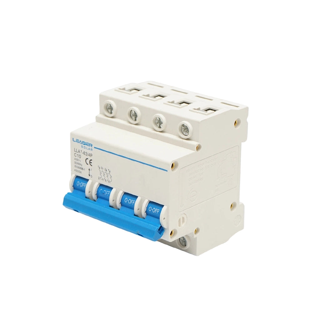 Interruttore automatico tipo 4P-10A-415VAC Leader