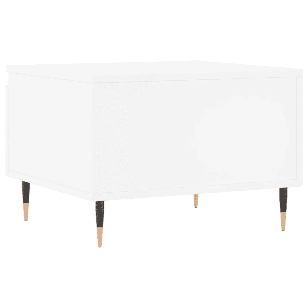Tavolini da Salotto 2pz Bianchi 50x46x35cm in Legno Multistrato 830845