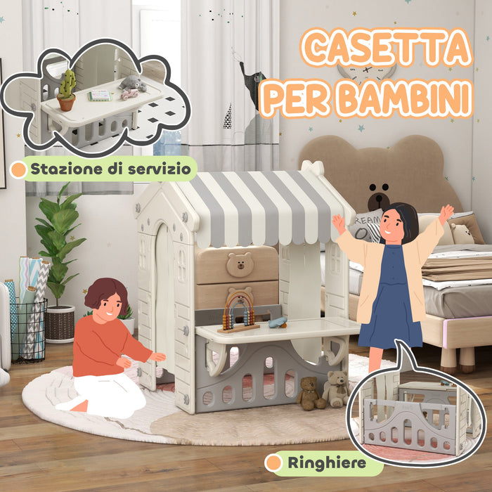 Casetta per Bambini da Interno in PP Crema