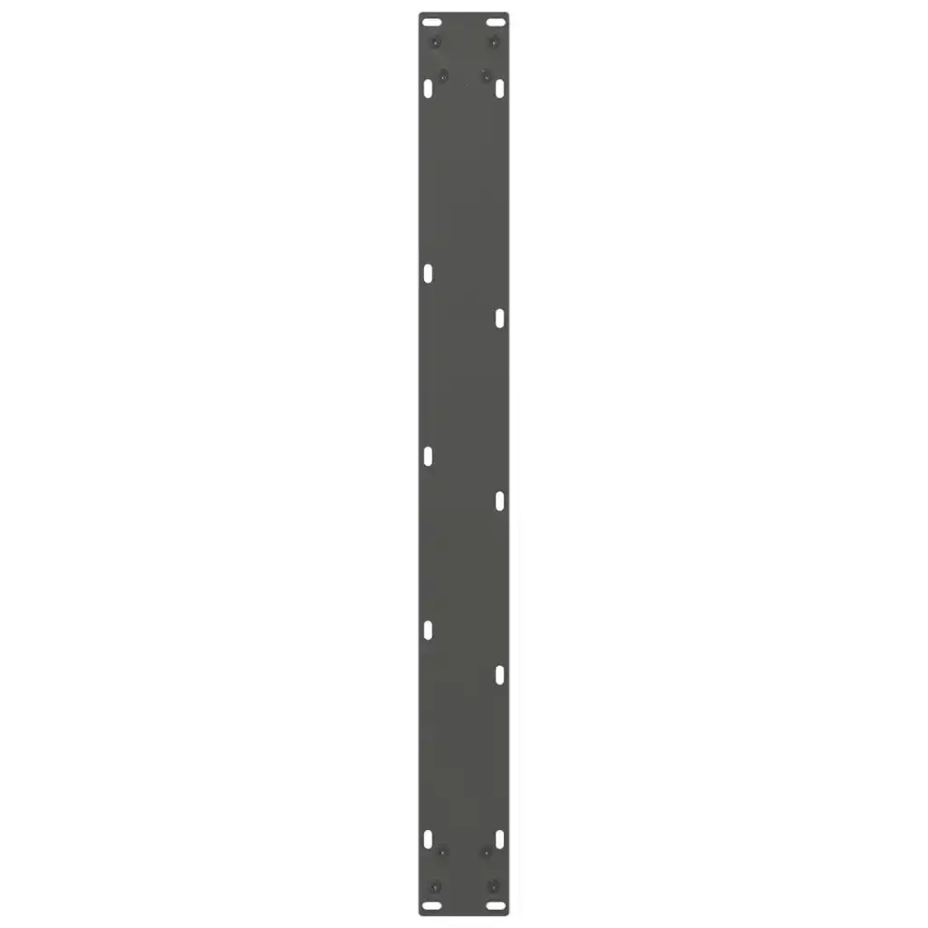 Gambe per tavolo da pranzo antracite 2 pz 70x(72-73) cm in acciaio