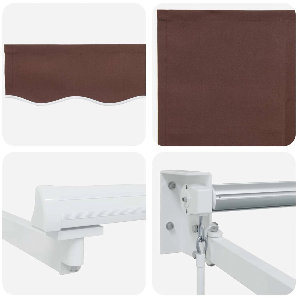 Tenda retrattile manuale Marrone 4 x 2 m 3418929