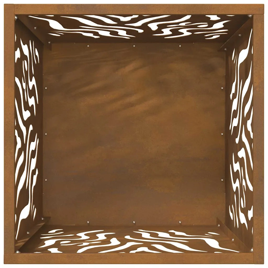 Focolare-Stufa-Camino Marrone 40 x 40 x 40 cm Acciaio