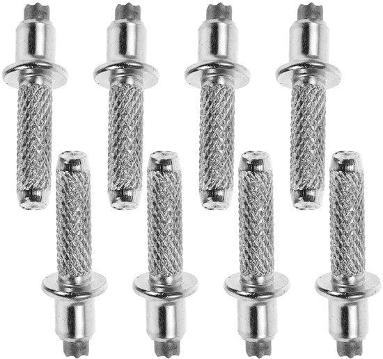 Set di 8 punte metallici per passeggini – punte robuste in acciaio wolframico per una presa ottimale durante la passeggiata e l'escursione