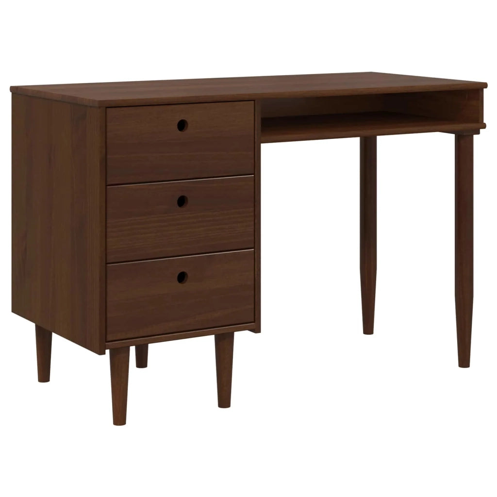 Scrivania BILBAO Caramello scuro 114 x 53 x 75 cm 42041338