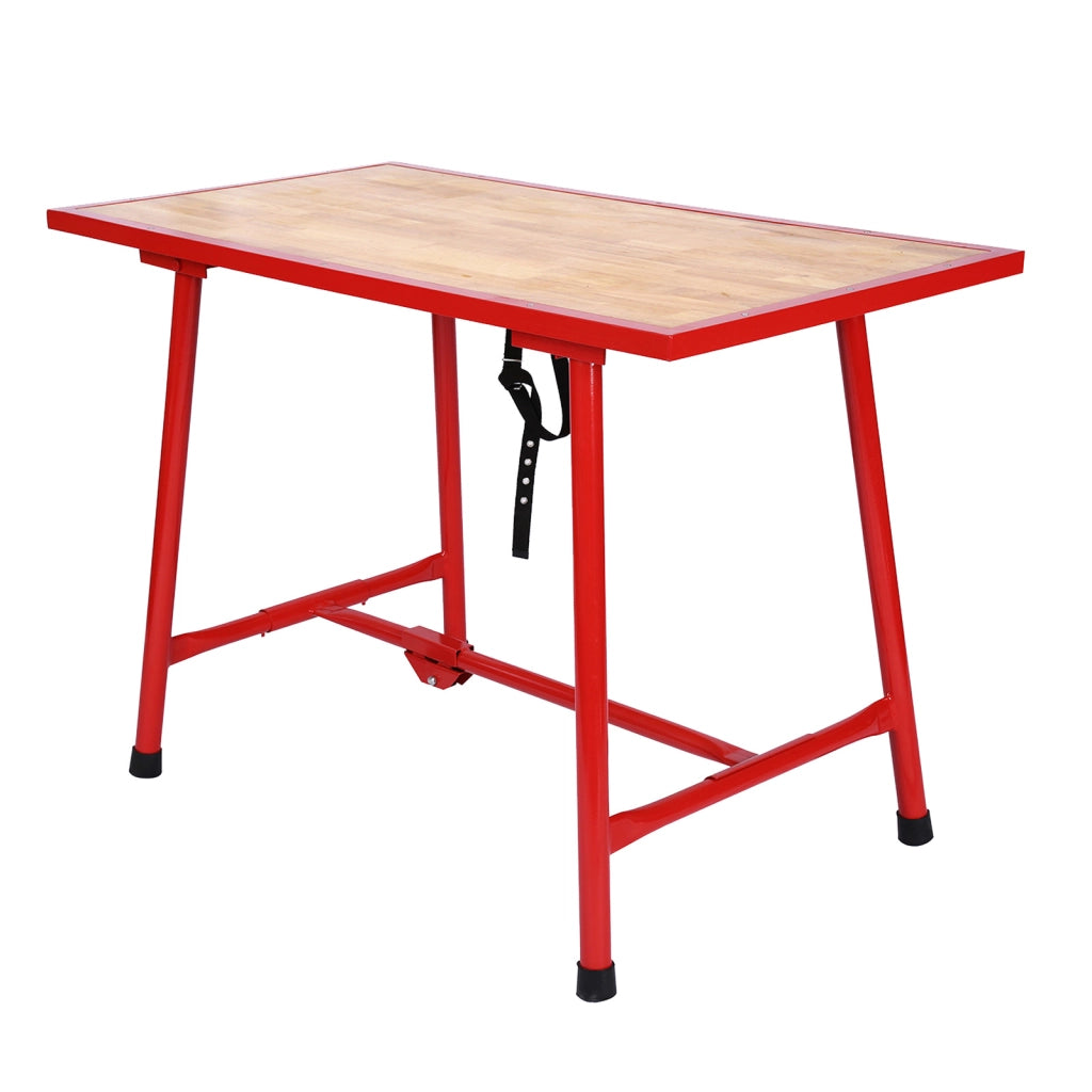 Banco da lavoro pieghevole acciaio 120x62,5cm Tavolo da officina