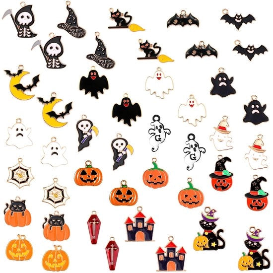 Set di 44 Hanger e Accessori per Halloween in Diversi Disegni