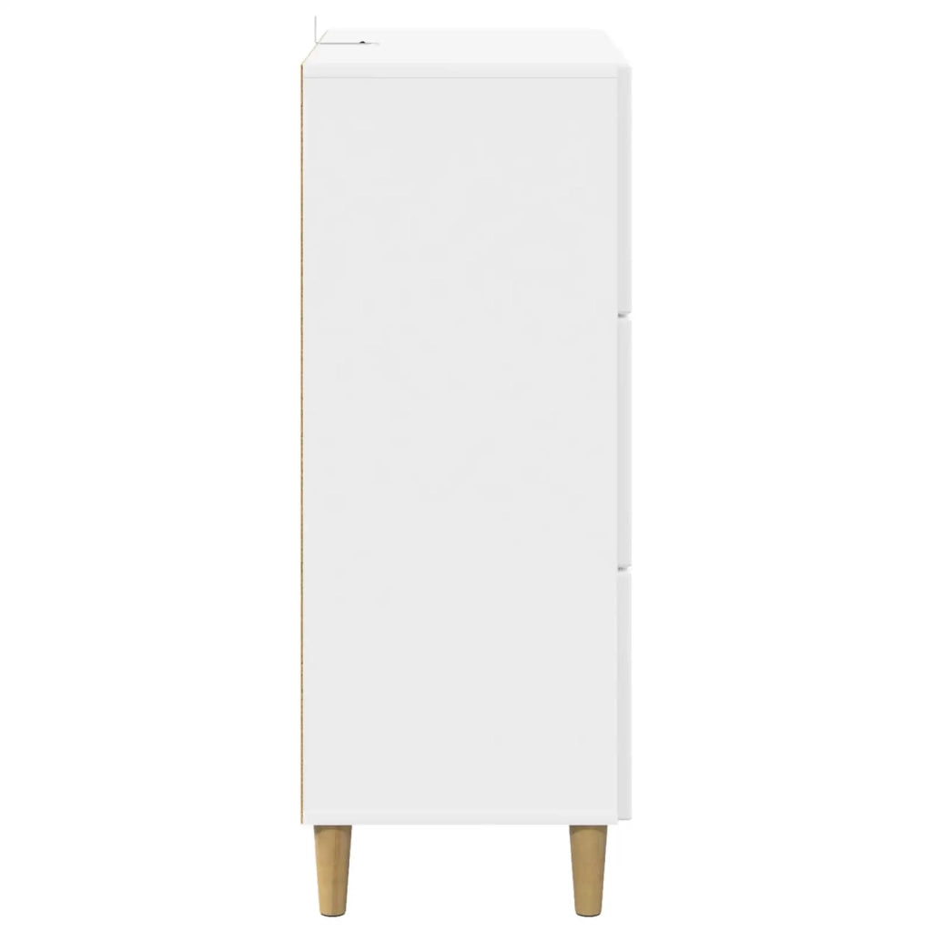 Mobile con Cassetti Bianco Lucido 66 x 34,5 x 90 cm 894609