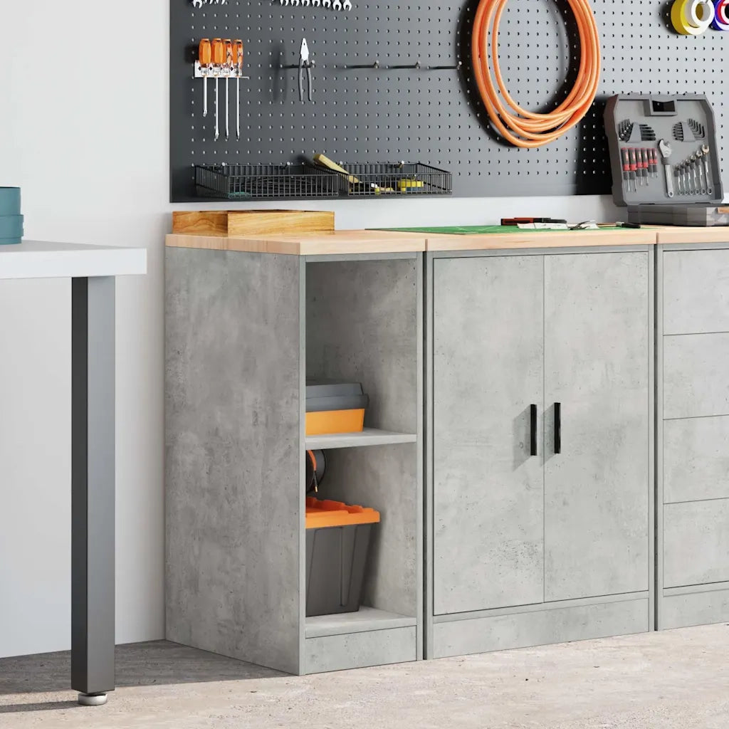 Armadietto da Garage Grigio cemento 30x51x85 cm CFW8475340