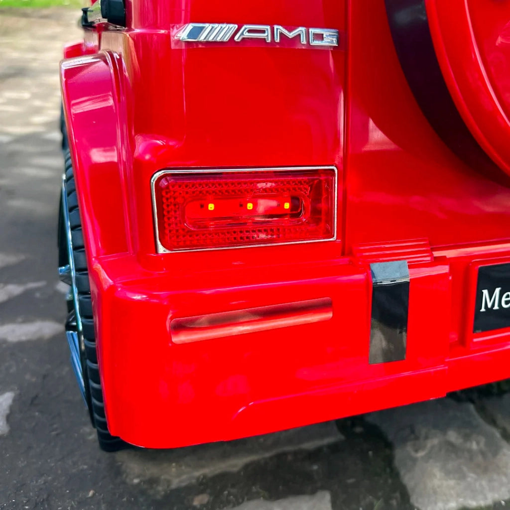 Macchina Elettrica per Bambini 12V con Licenza Mercedes AMG G63 Small Rossa