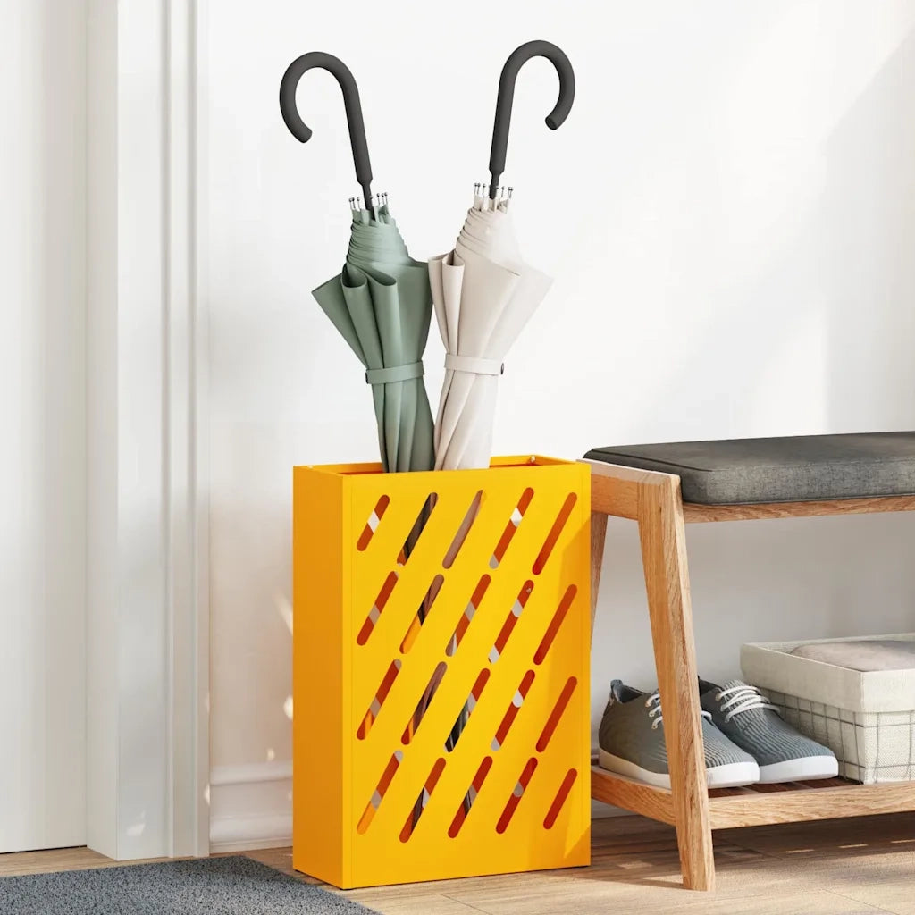 Supporto per Ombrellone giallo senape 28 x 12 x 41 cm Acciaio CFW6205071