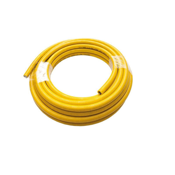 Tubo flessibile gas inox uniroll da 30 mt. 3/4" ricoperto UNI EN 15266