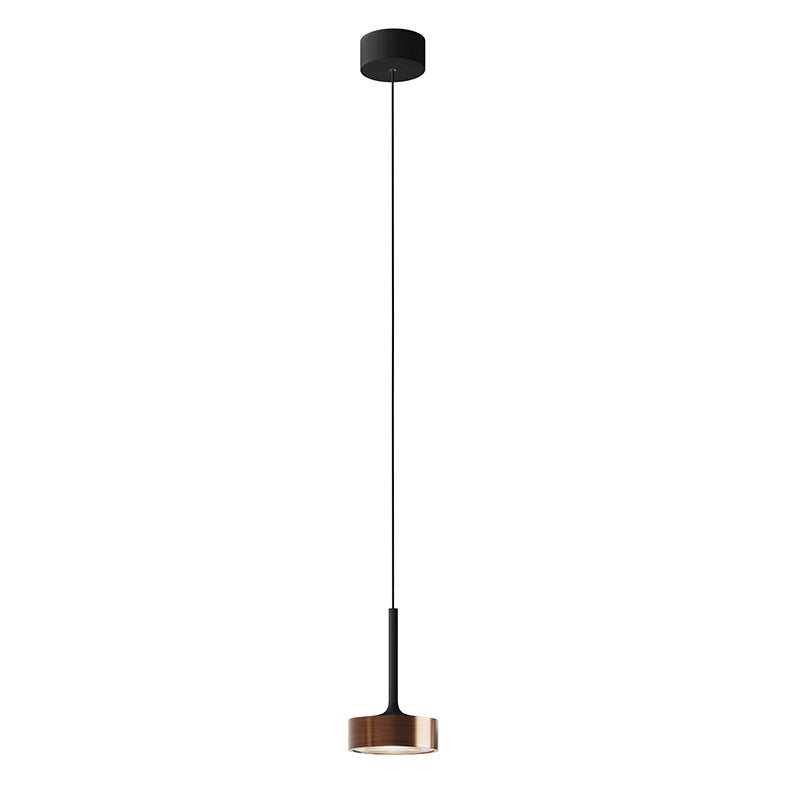 Hole Sospensione Nero/Rame LED 13W 38° IP20 3000K CRI90 - Lampada a sospensione potente in alluminio per interni - Rossini Group