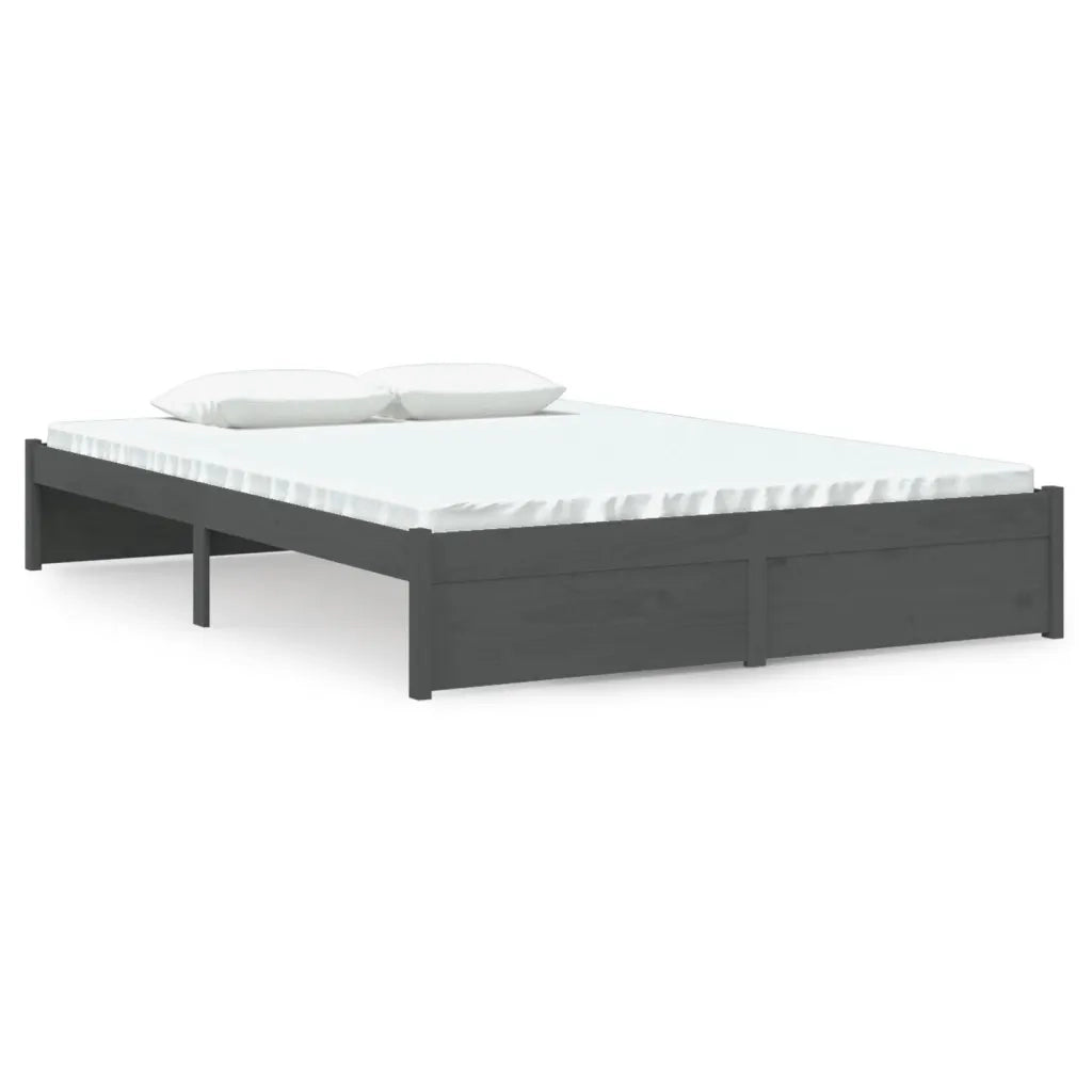 Giroletto Grigio in Legno Massello 140x190 cm 814931