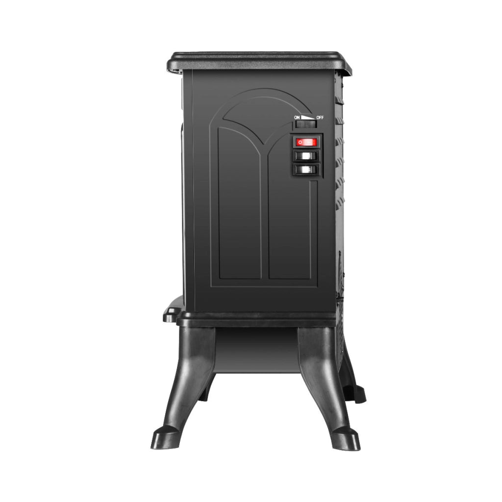 Bimar Caminetto Elettrico HFP02 Pavimento Effetto Fiamma 3 Lati Resistenza Ceramica Termostato Timer