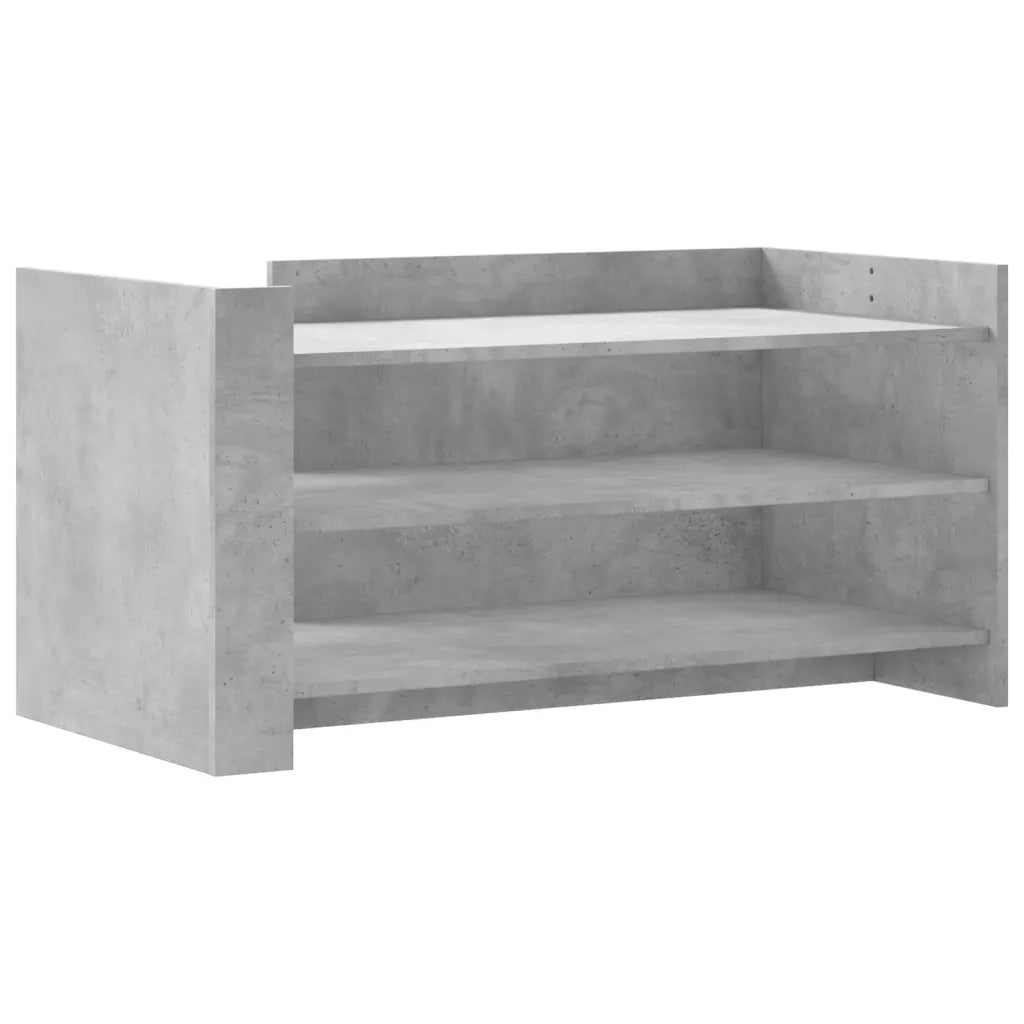Tavolino Salotto-Tavolino da soggiorno-Tavolo Grigio Cemento 100x50x50 cm Legno Multistrato 102616