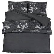 Set Copripiumino Nero 225x220 cm in Cotone CFW5756084