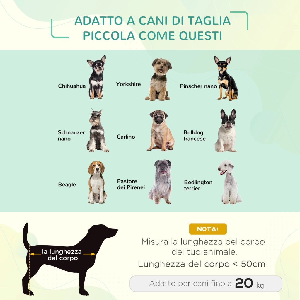 Letto Rialzato per Cani 20 kg max Impermeabile, in Tessuto Oxford e Metallo, 76x61x18 cm, Blu