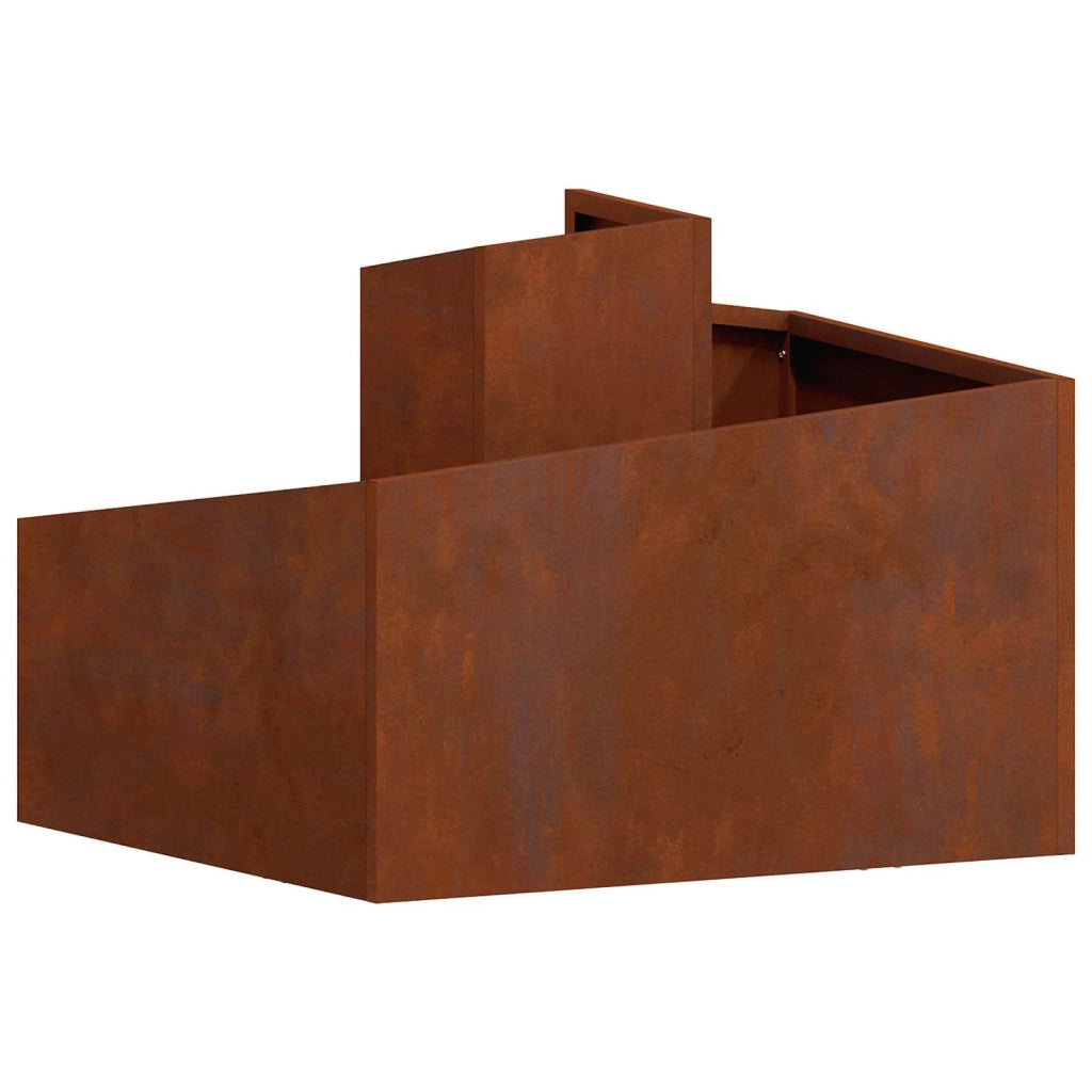 Fioriere | Cassetta per fiori | Vaso da giardino Marrone 60 x 60 x 50 cm