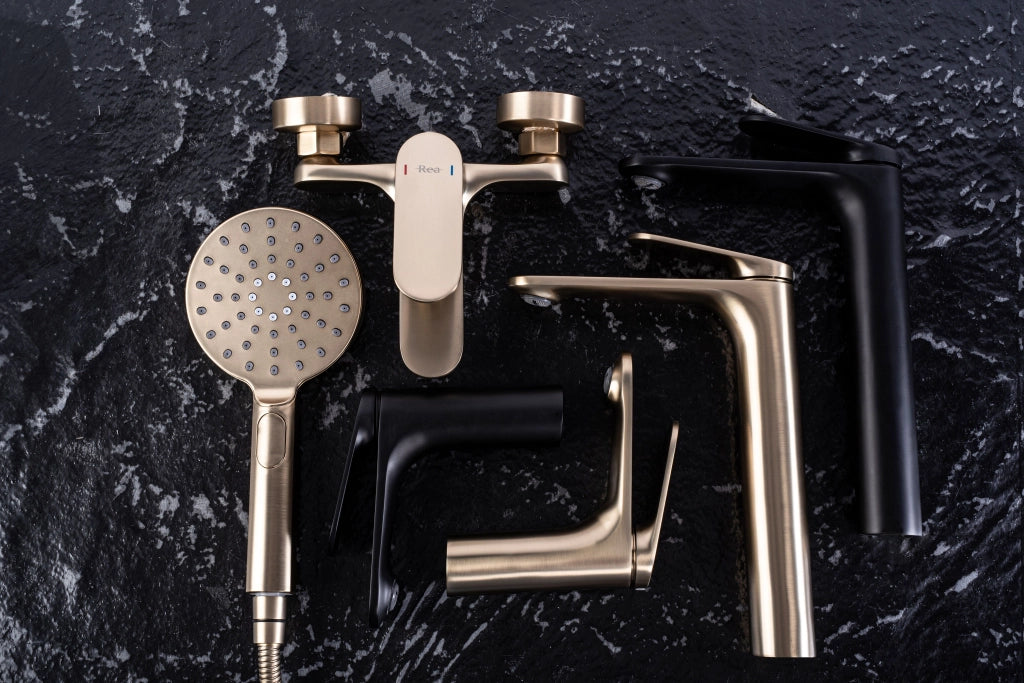 Rubinetto Da Lavabo Rea Marco Black Matt High