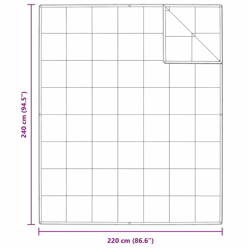 vidaXL Quilt e Piumini Bianco 240 x 220 cm Piume