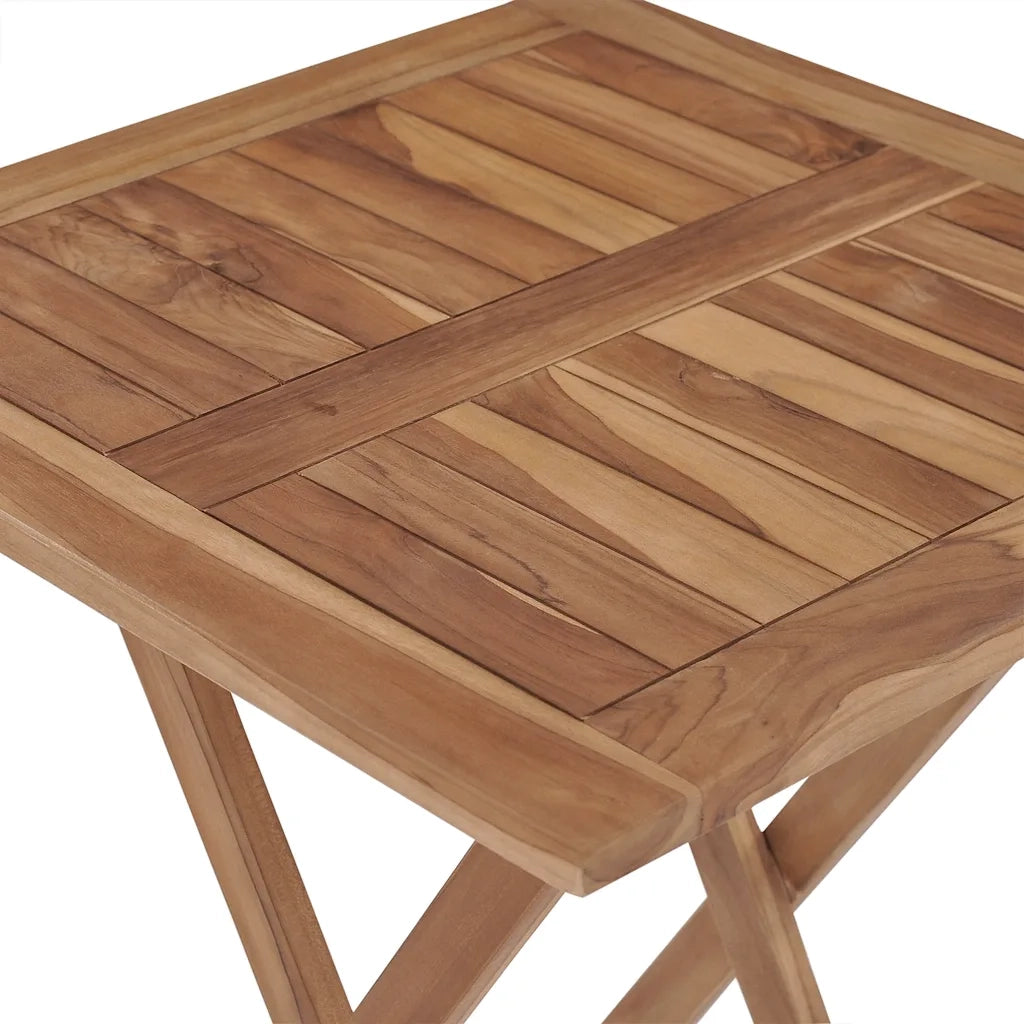 Set da Pranzo per Giardino 3 pz | Set Salotto da Giardino in Legno Massello di Teak