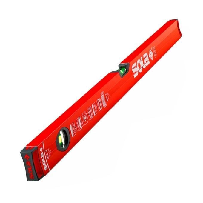 Sola BIG X 60 Livella in Alluminio 60 cm Libella SOLA FOCUS Lente di Ingrandimento Precisione 0,50 mm-m colore Rosso