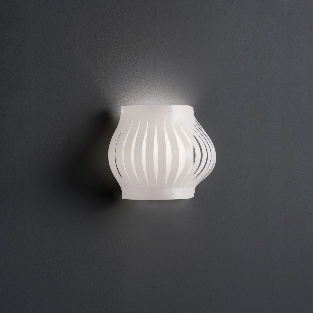 Applique Moderna Helios Polilux ® Bianco 1 Luce E27 H25Cm