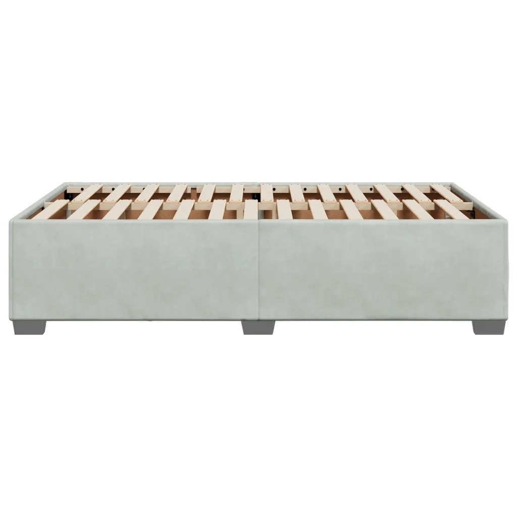 Giroletto senza Materasso Grigio Chiaro 120x190 cm Velluto
