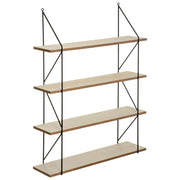 Iris mensola da parete in legno e metallo 60x80 cm