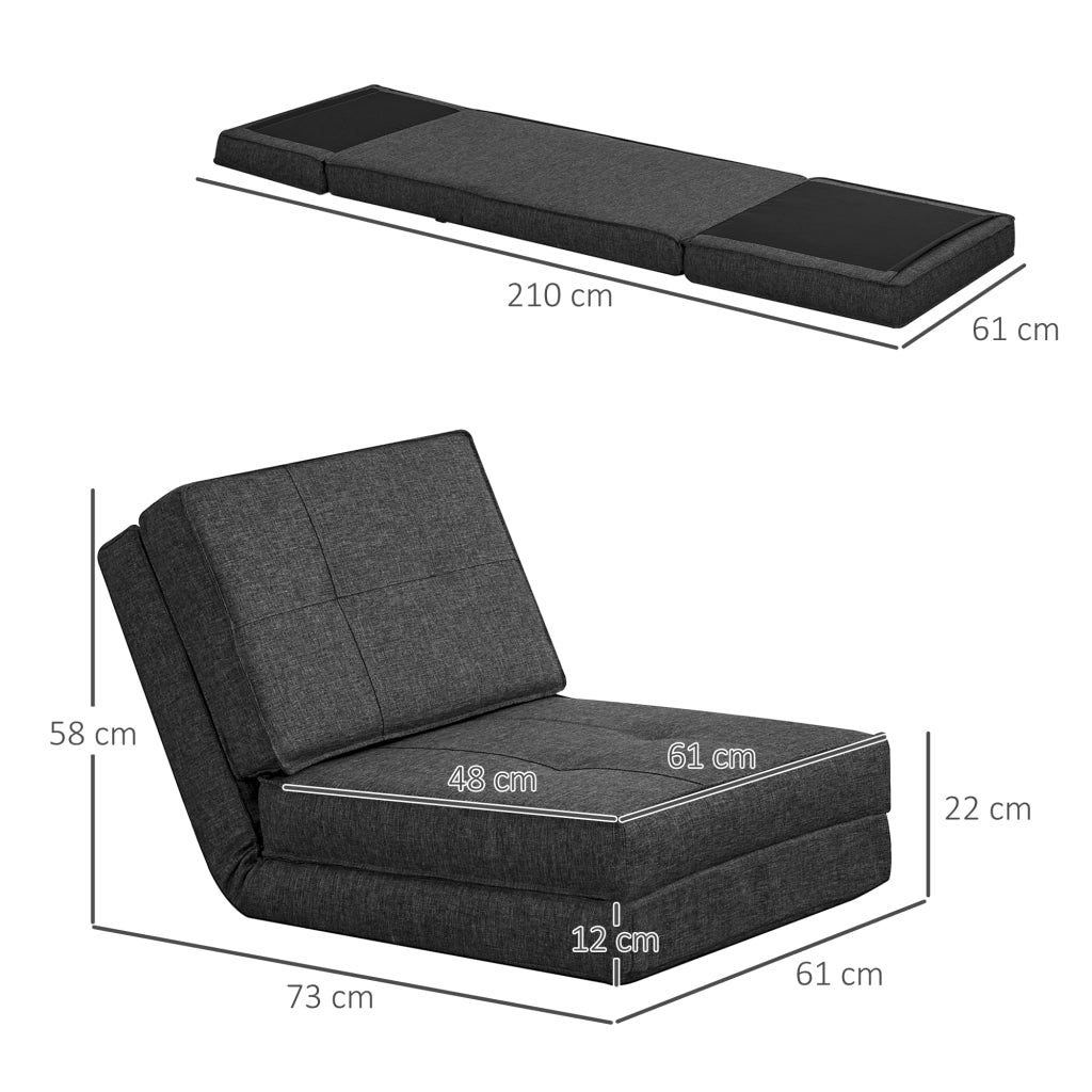 Poltrona Reclinabile ¨C Zephmum ¨C Tessuto Grigio